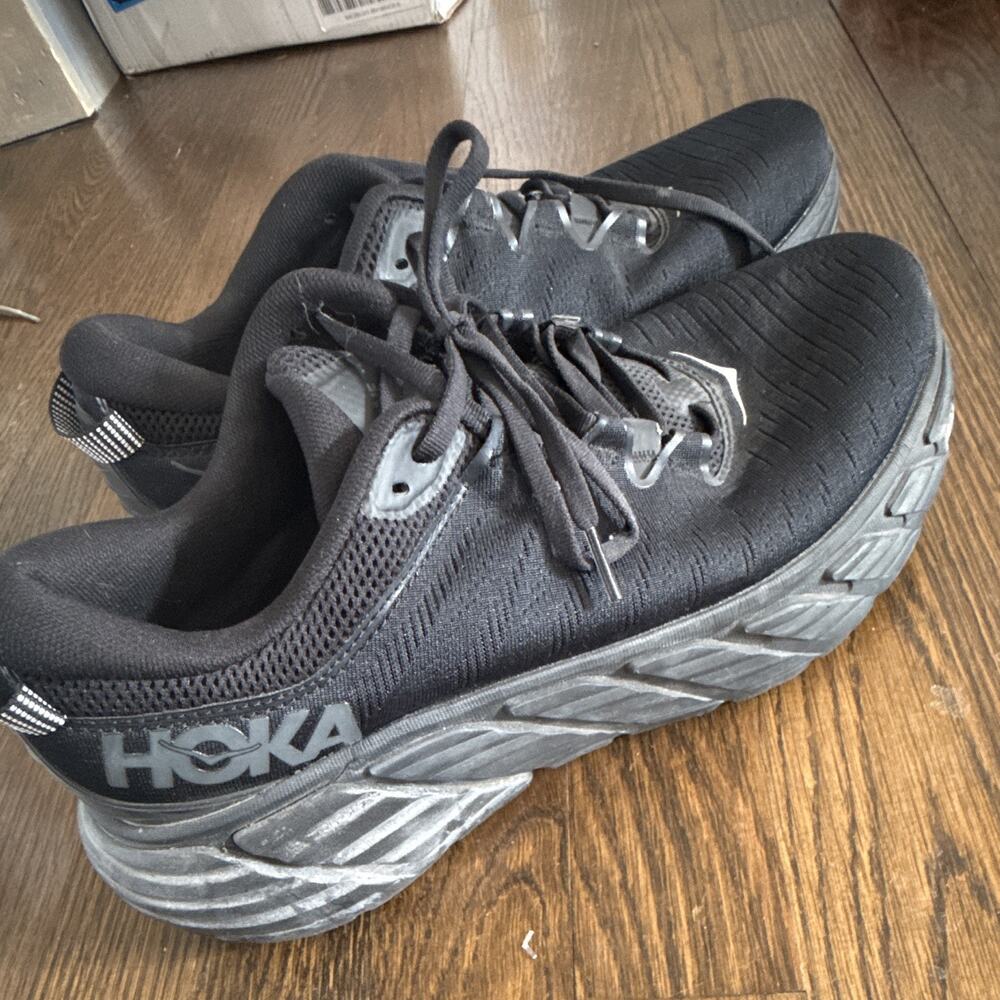 HOKA One One Gaviota 3 Women’s Size 11 B Running Shoes Black “Missing Soles”